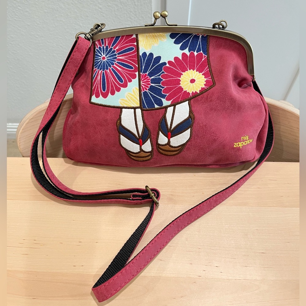 Kimono Zori Bag Japanese 2WAY Women Shoulder Bag Red Mis Zapatos Cool Japan Good